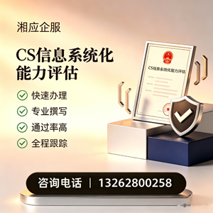 邢台CS信息系统化能力评估申报服务